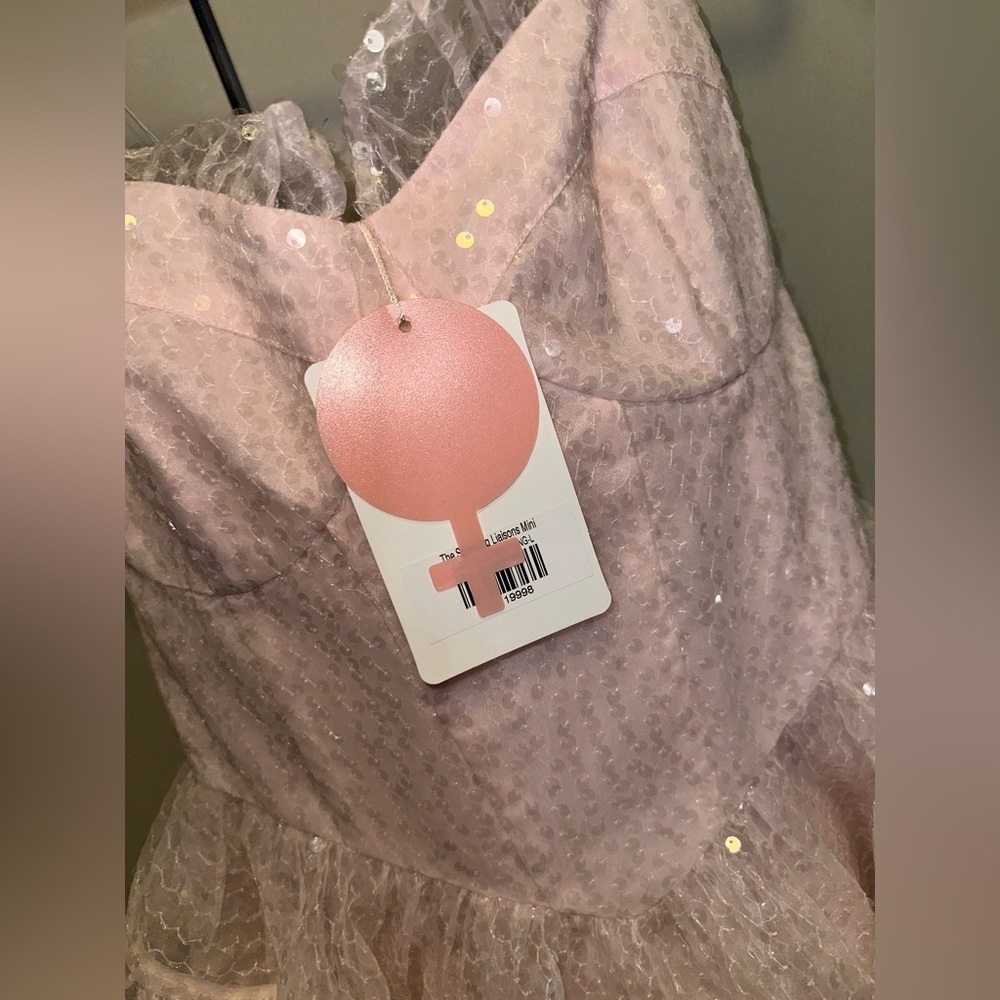 NWT Selkie Pink Sparkling Liasons Mini Corset Dress Dress & shorts Size XL - Picture 5 of 13